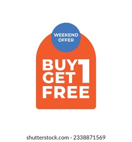 Buy 1 get 1 free design template