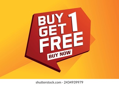 buy 1 get free buy now poster banner graphic design icon logo sign symbol social media website coupon

