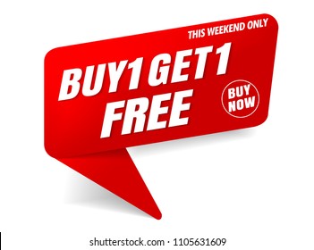 Buy 1 Get 1 Free Sale Banner