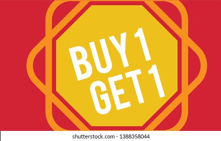 buy 1 get 1 free Sale Design for business for business. Discount Banner Promotion Template