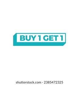 Buy 1 Get 1 Free sale banner template. 