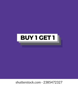 Buy 1 Get 1 Free sale banner template. 