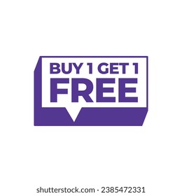 Buy 1 Get 1 Free sale banner template. 