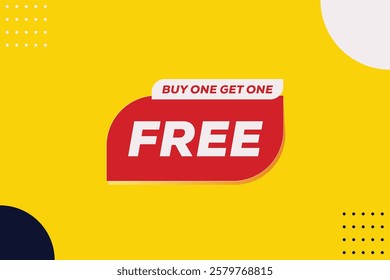 Buy 1 Get 1 Free Sale poster design template Special offer design for business advertising web and Social, banner design template, discount vector Illustration.
