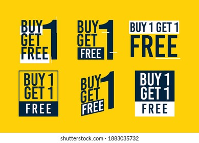 Buy 1 Get 1 Free Vector Template.