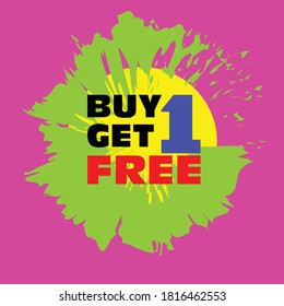 Buy 1 Get 1 Free,Buy one Get One Free,banner design template,Sale Tag, discount app icon,Website tag,Logo, vector illustration