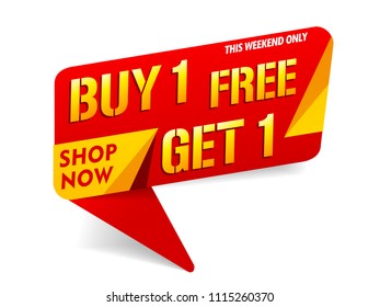 Buy 1 Get 1 free,sale banner