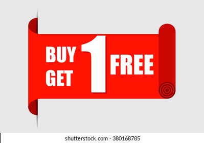 Buy 1 Get 1 Promotion offer tag