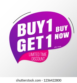 Buy 1 Get 1 sale banner template