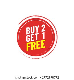 Buy 2 get 1 free emblem design template for business element design