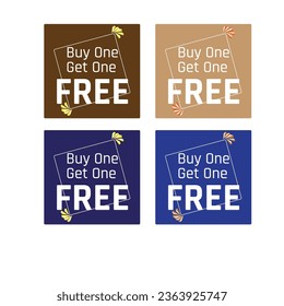 Buy 2 Get 1Free, speech bubble sale banner, special offer tag design template, vector illustration