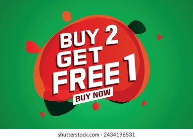 buy 2 get free 1 buy now poster banner graphic design icon logo sign symbol social media website coupon

