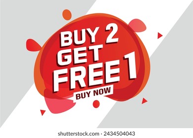 buy 2 get free 1 buy now poster banner graphic design icon logo sign symbol social media website coupon

