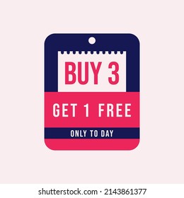 Buy 3 get 1 free design element