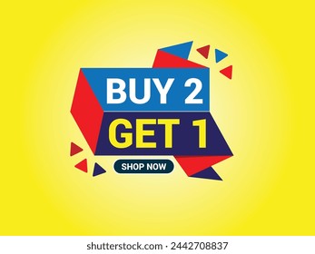 buy 3 get 1 free banner. Special offer banner, big sale, sale banner, banner design template.