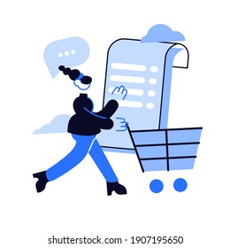 Buy abstract concept vector illustration. Website menu bar