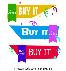 Buy it banner, sale banner