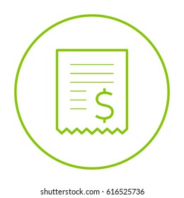 buy bill line vector icon 