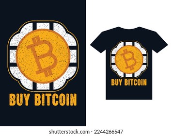 Buy Bitcoin Tshirt design template