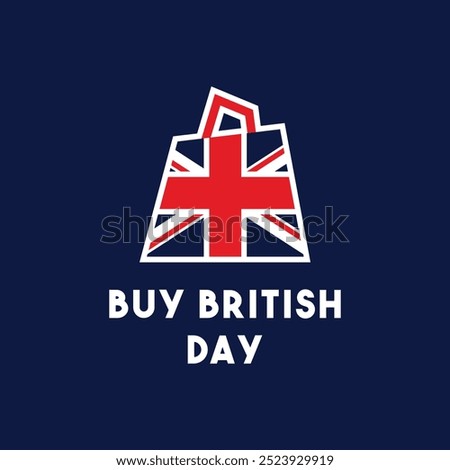 Buy British Day. Flat design vector. Eps 10.