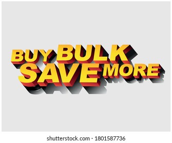 Buy Bulk Save More 3d Letter