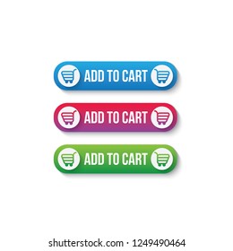 Buy Button Icon Add Cart Button Stock Vector (Royalty Free) 1249490464