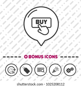 Buy Button icon. Click symbol.