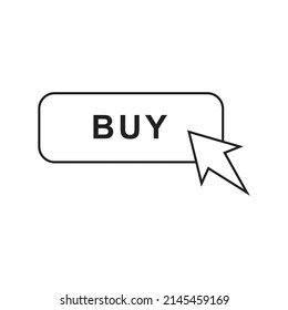 Buy button icon design. vector illustration