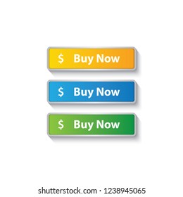 buy button icon /  purchase button for websites / applications 
