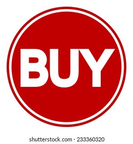 Buy button isolated on white background. Vector illustration.