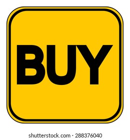 Buy button isolated on white background. Vector illustration.