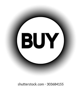 Buy button isolated on white background. Vector illustration.