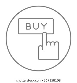 Icono de línea del botón Comprar.