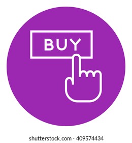 Buy button line icon.