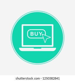 Buy button vector icon sign symbol