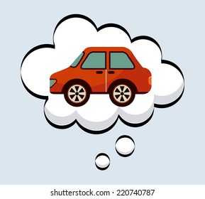 buy car graphic design , vector illustration