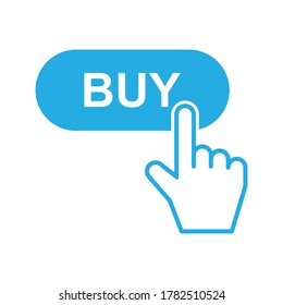 buy click button icon sign vector