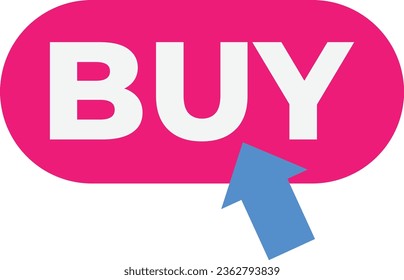 Icono de botón de compra Icono de vector Ilustración plana