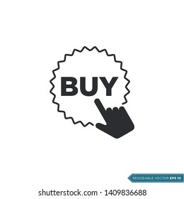 Buy Click Gesture Icon Vector Template Flat Design