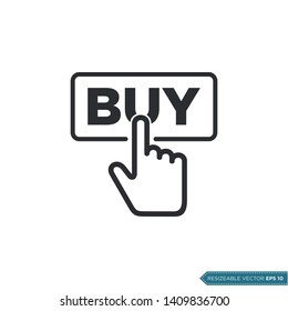Buy Click Gesture Icon Vector Template Flat Design