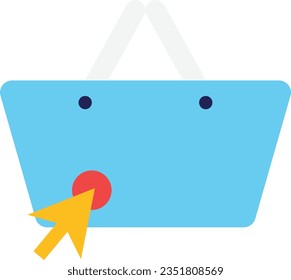 Klicken Sie auf Vektorgrafik-Illustration