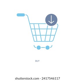 buy concept line icon. Simple element illustration. buy concept outline symbol design.