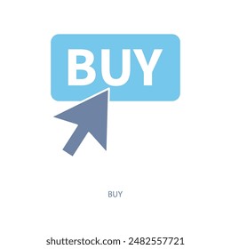 buy concept line icon. Simple element illustration. buy concept outline symbol design.