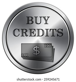Buy credits icon. Internet button on white background. EPS10 Vector. 