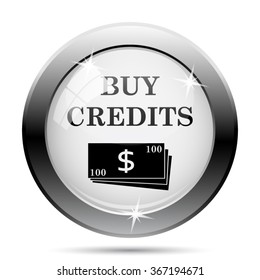 Buy credits icon. Internet button on white background. EPS10 vector.