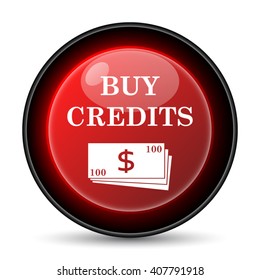 Buy credits icon. Internet button on white background. EPS10 vector