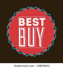 buy design over brown background vector illustration