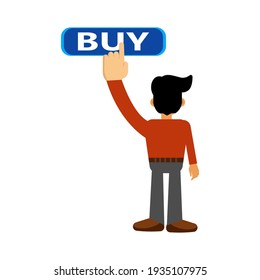 buy flat icon illustration of vector graphic