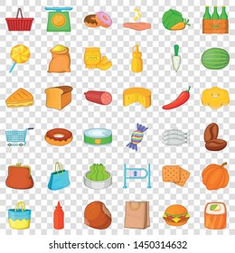 Set Different Sweets On White Background Stock Vector (Royalty Free ...