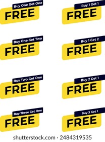 Buy get, offer, buy 1 get 1, buy 2 get 1, offer tag, free offer